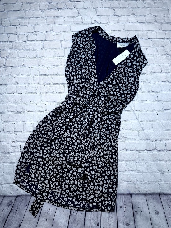 Elizabeth Crosby Dresses & Skirts - Elizabeth Crosby “Gemma” Blue & Cream Blue & Cream Size L NWT